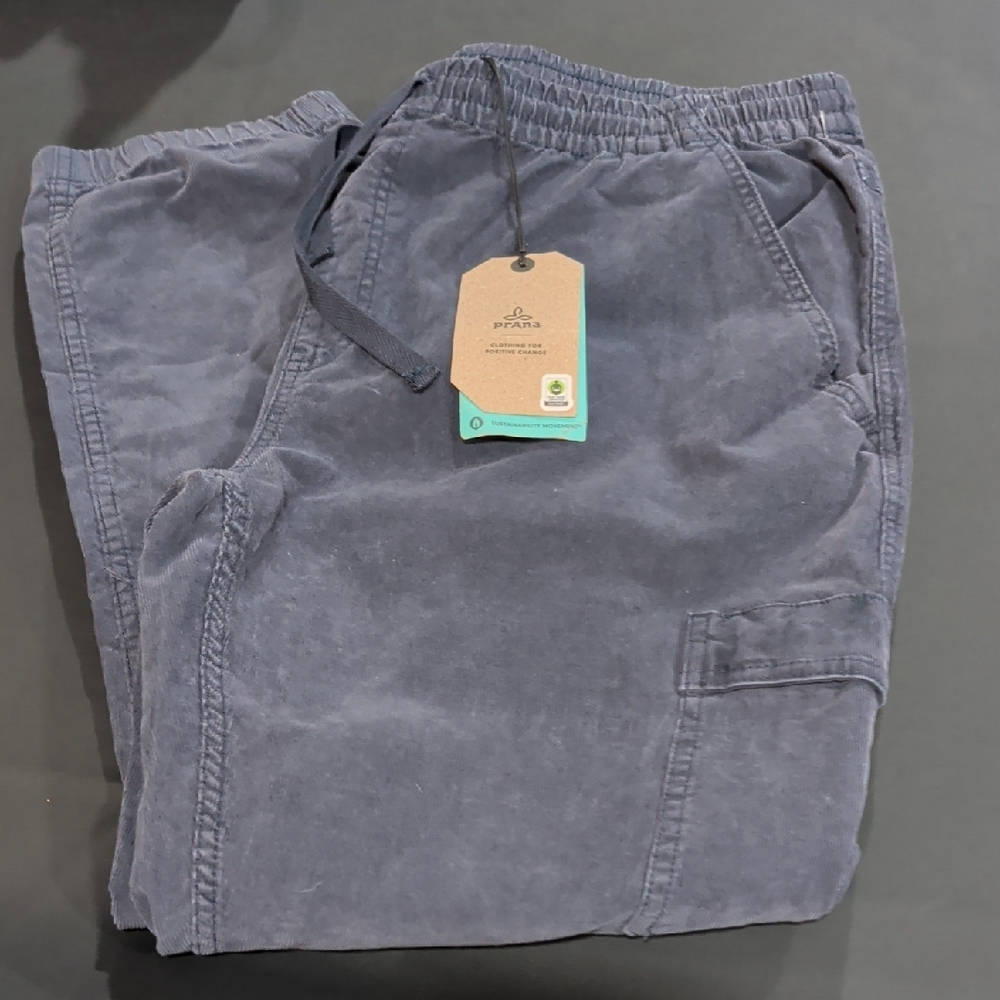 Prana CORDUROY Cargo Pants XL NWT
